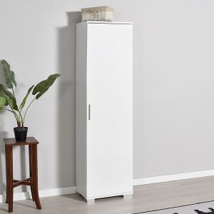 039 000154 4 7 Multipurpose cabinet Chad1 pakoworld white gloss 45x32x169cmIndoor furniture > Home organization > Bathroom > Cabinets
