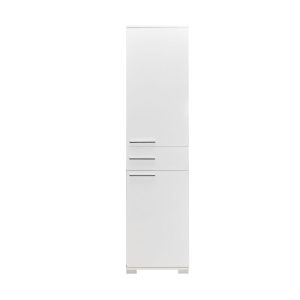 039 000169 3 5 Chad pakoworld wardrobe with drawers white gloss 45x40x188cmIndoor furniture > Home organization > Bathroom > Cabinets
