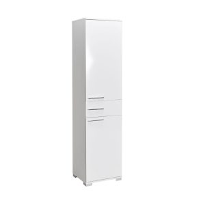 039 000169 8 Chad pakoworld wardrobe with drawers white gloss 45x40x188cmIndoor furniture > Home organization > Bathroom > Cabinets