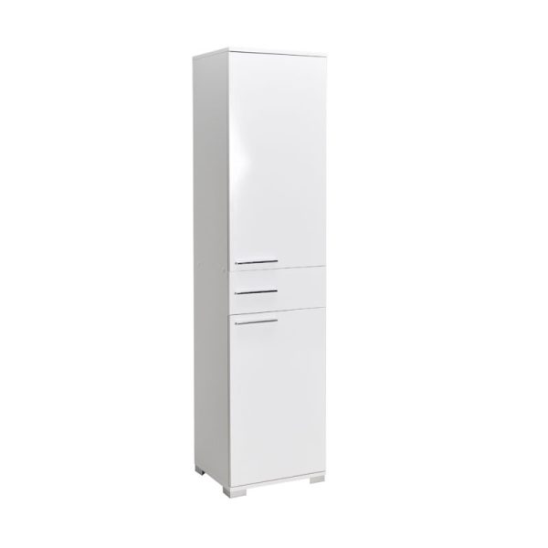 039 000169 8 Chad pakoworld wardrobe with drawers white gloss 45x40x188cmIndoor furniture > Home organization > Bathroom > Cabinets