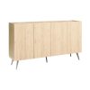 039 000200 3 Bathroom cabinet-counter Derfen pakoworld mdf in white-natural color 70x33x80cmIndoor furniture > Home organization > Bathroom > Cabinets