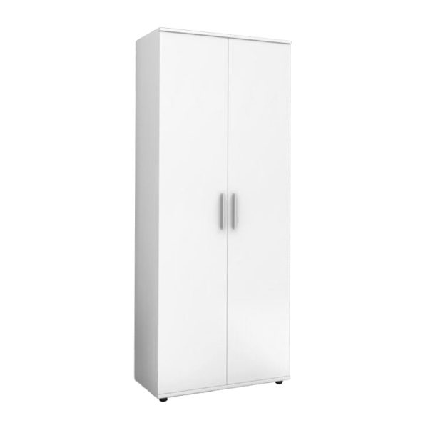 039 000203 4 Rafin pakoworld double-door shoe cabinet in white 76x36x187cmIndoor furniture > Shoe storage cabinet & cupboards