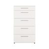039 000208 4 Bookcase Decora pakoworld in white shade 90x22x123.6cmIndoor furniture > Bookshelves