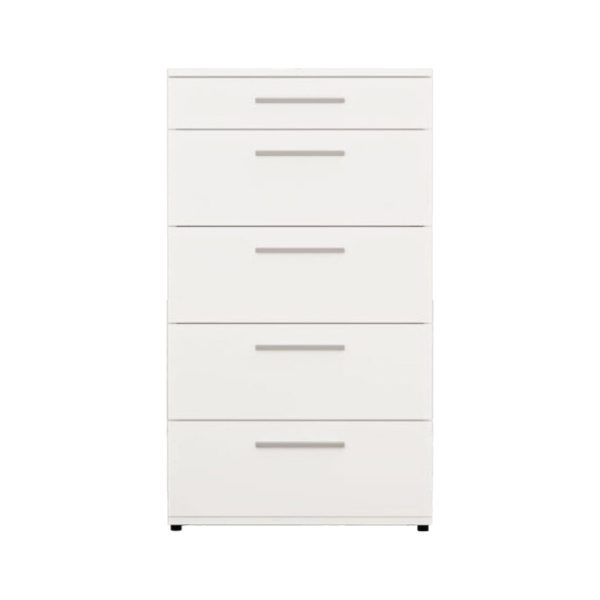 039 000208 4 Lacci pakoworld chest of drawers in white 60x44x108cmIndoor furniture > Home organization > Kitchen > Chest of Drawers