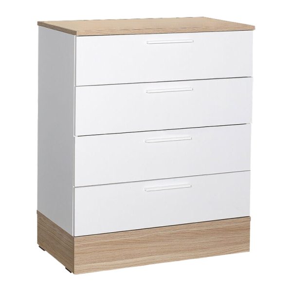 039 000209 6 Pelita pakoworld chest of drawers in white-oak 72x40x88cmIndoor furniture > Drawers-consoles
