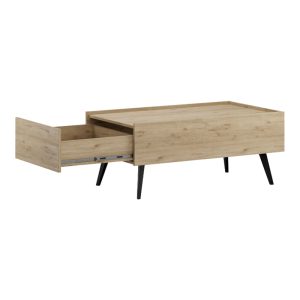 039 000210 3 6 Coffee table with drawerTema pakoworld in oak shade 103x60x44cmIndoor furniture > Coffee tables