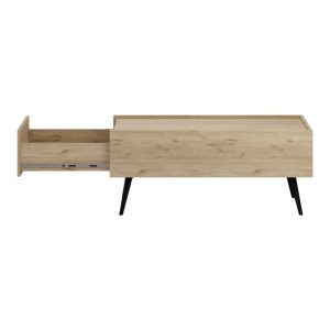 039 000210 4 6 Coffee table with drawerTema pakoworld in oak shade 103x60x44cmIndoor furniture > Coffee tables