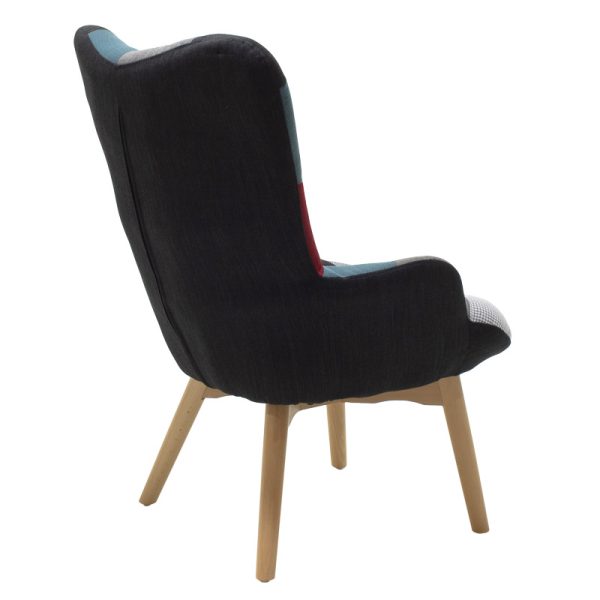 046 000001 2 1 Armchair Kido pakoworld retro designed multicolored patchworkIndoor furniture > Living room armchairs