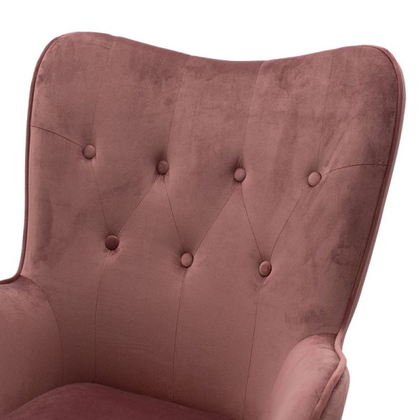 046 000014 4 7 Manager office chair Kido pakoworld in rotten apple velvet colorOffice furniture > Manager office chairs