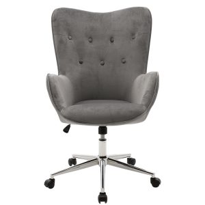046 000015 3 2 Manager office chair Kido pakoworld in grey velvet colorOffice furniture > Manager office chairs