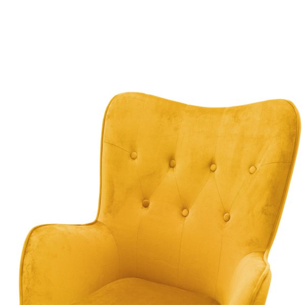 046 000018 4 9 Manager office chair Kido pakoworld yellow velvetOffice furniture > Labor office chairs