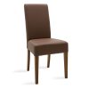 047 000032 5 Kadeira rotating chair pakoworld fabric in beige shade with black metal legs 57.5x51x89Indoor furniture > Chairs