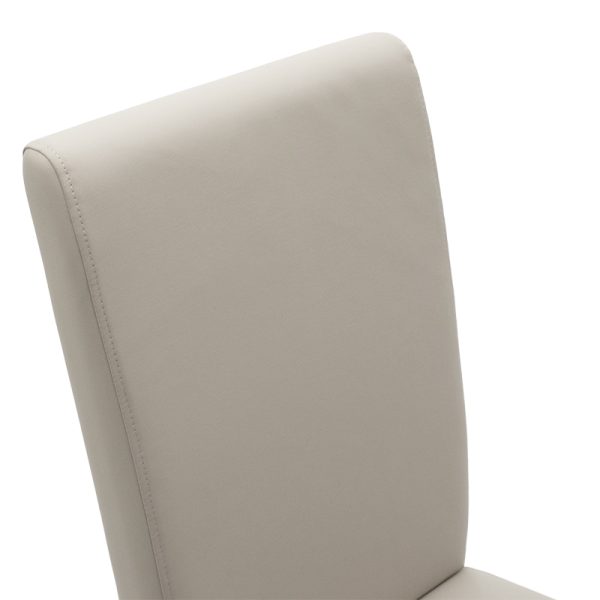 047 000034 4 12 Chair Ditta pakoworld with grey pu - wooden legs sonomaIndoor furniture > Chairs