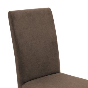 047 000048 4 2 Chair Ditta pakoworld with light brown fabric - wooden legs wengeIndoor furniture > Chairs