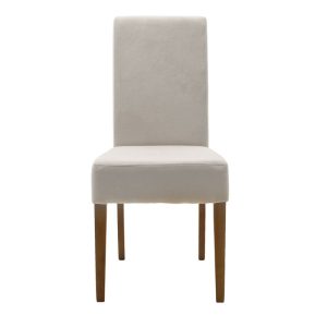 047 000056 3 2 Chair Ditta pakoworld with grey fabric - wooden legs walnutIndoor furniture > Chairs