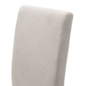 047 000056 4 2 Chair Ditta pakoworld with grey fabric - wooden legs walnutIndoor furniture > Chairs