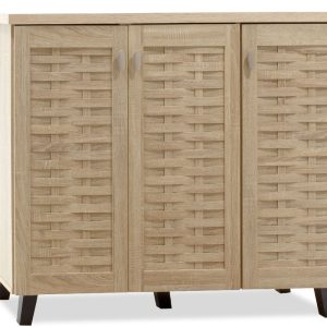 049 000004 14 Shoe cabinet MANTAM pakoworld 16 pairs sonoma 115.5x40x92cmIndoor furniture > Shoe storage cabinet & cupboards