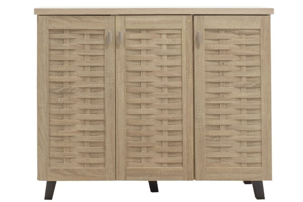 049 000004 4 11 Shoe cabinet MANTAM pakoworld 16 pairs sonoma 115.5x40x92cmIndoor furniture > Shoe storage cabinet & cupboards