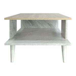 049 000066 4 14 Coffee table Moses pakoworld color sonoma-white marble 90x54x37.5cmIndoor furniture > Coffee tables