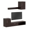 049 000073 9 Coffee table Portogie pakoworld mdf walnut - metal black D80x40cmIndoor furniture > Coffee tables