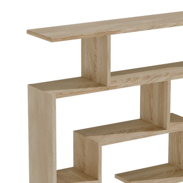 049 000074 2 6 Bookcase Nardy pakoworld sonoma 125x22x129cmSPRING OFFERS