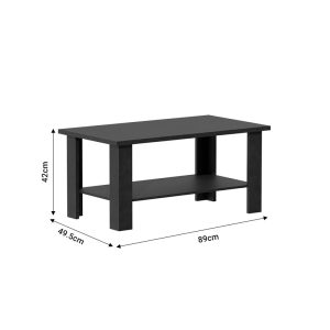 049 000097 2 9 Riano pakoworld zebrano melamine coffee table 89x49.5x42cmIndoor furniture > Coffee tables