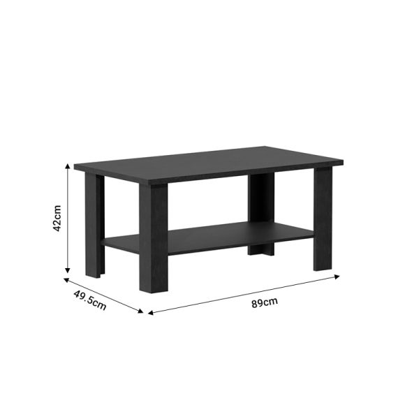 049 000097 2 9 Riano pakoworld zebrano melamine coffee table 89x49.5x42cmIndoor furniture > Coffee tables
