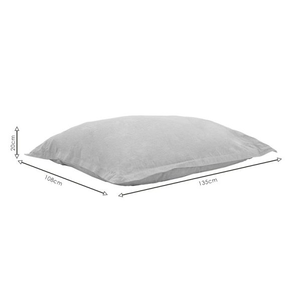 056 000087 4 2 Bean bag pillow Simpan pakoworld fabric grey-brownEASTER OFFERS