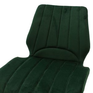 058 000011 4 11 Sabia pakoworld velvet chair dark green-black legIndoor furniture > Chairs