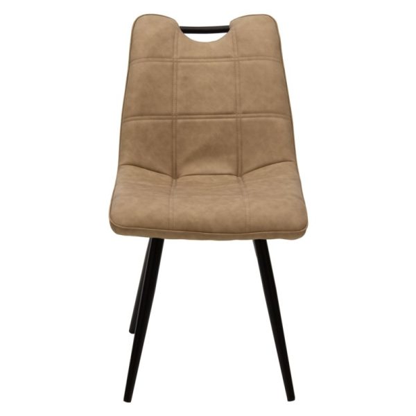058 000048 2 3 Chair Nely pakoworld PU beige antique-black legIndoor furniture > Chairs