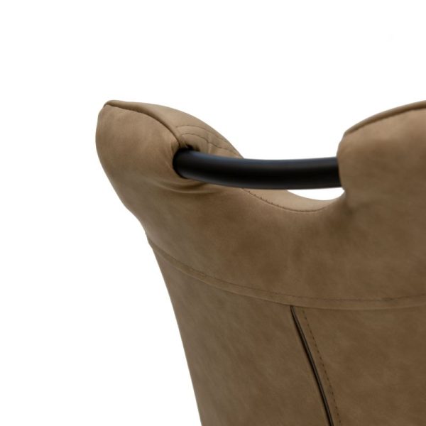058 000048 4 3 Chair Nely pakoworld PU beige antique-black legIndoor furniture > Chairs