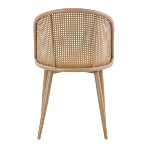 058 000068 4 10 Riccardo chair pakoworld pe rattan beige-fabric beige-metal natural 56x52x82cmIndoor furniture > Chairs