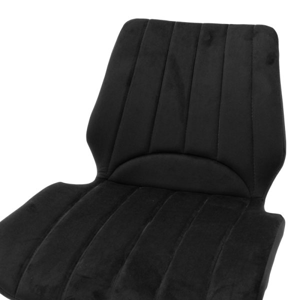 058 000075 4 7 Chair Sabia pakoworld velvet black-black metal leg 46x55x80cmIndoor furniture > Chairs