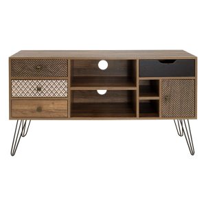 066 000002 4 10 Tv unit Boho pakoworld in walnut color 120x39x64cmIndoor furniture > TV stands