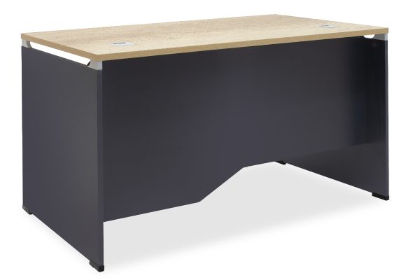 069 000013 12 Manager table Lotus pakoworld in oak-dark grey 120x80x75cmOffice furniture > Working desk