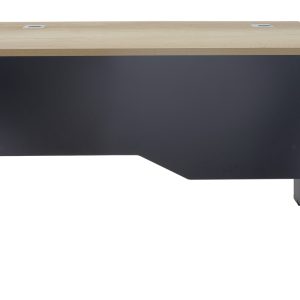 069 000013 2 9 Manager table Lotus pakoworld in oak-dark grey 120x80x75cmOffice furniture > Working desk