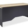 069 000015 14 Wardrobes Lotus pakoworld with 4 doors in oak-dark grey color 160x40x200cmOffice furniture > Office closets