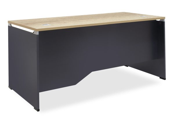 069 000015 14 Commercial desk Lotus pakoworld in oak-dark grey 180x80x75cmOffice furniture > Professional desk