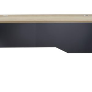 069 000015 2 11 Commercial desk Lotus pakoworld in oak-dark grey 180x80x75cmOffice furniture > Professional desk