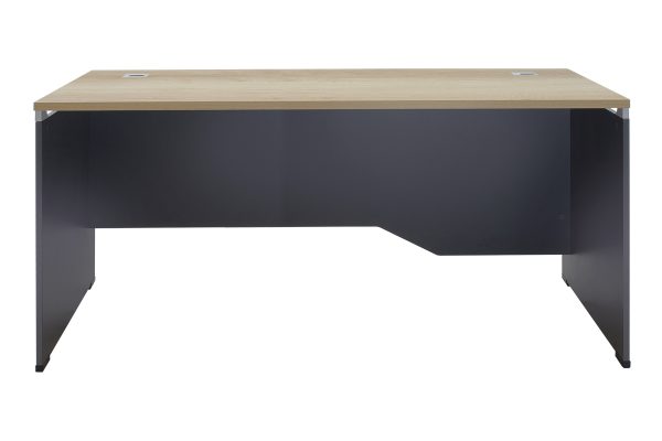 069 000015 2 11 Commercial desk Lotus pakoworld in oak-dark grey 180x80x75cmOffice furniture > Professional desk