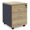 069 000018 16 Working Table Labirent pakoworld in white - oak 140x60x75cmOffice furniture > Working desk