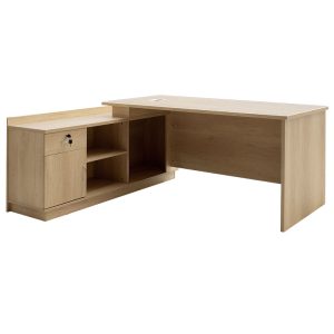 069 000027 12 Work desk professional Amazon pakoworld left corner sonoma color 180x160x76cmOffice furniture > Professional desk