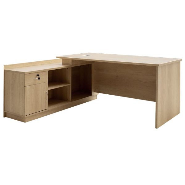 069 000027 12 Work desk professional Amazon pakoworld left corner sonoma color 180x160x76cmOffice furniture > Professional desk