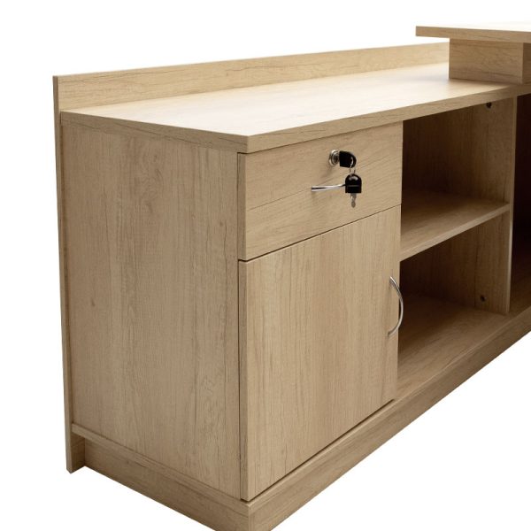 069 000027 4 9 Work desk professional Amazon pakoworld left corner sonoma color 180x160x76cmOffice furniture > Professional desk