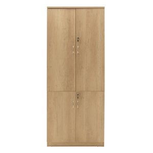 069 000043 3 5 Bookcase with four wooden doors Amazon pakoworld sonoma 80x40x200cmOffice furniture > Office closets