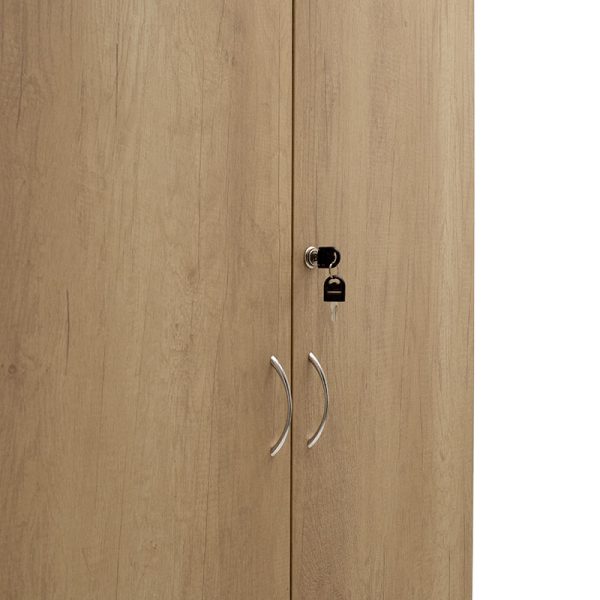 069 000043 4 5 Bookcase with four wooden doors Amazon pakoworld sonoma 80x40x200cmOffice furniture > Office closets