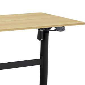 069 000062 2 4 Height adjustable work desk with Karla pakoworld sonoma-black 120x60x72/115cmOffice furniture > Working desk