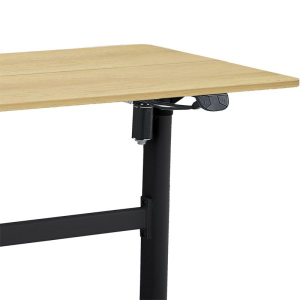 069 000062 2 4 Height adjustable work desk with Karla pakoworld sonoma-black 120x60x72/115cmOffice furniture > Working desk