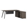 069 000067 5 Side table-shelf Tars pakoworld grey-black 80x30x69.2cmSPRING OFFERS
