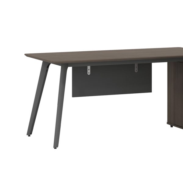 069 000068 3 3 Work reversible desk professional Denith pakoworld charcoal-walnut 200x160x75cmSPRING OFFERS